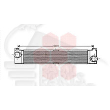 ECHANGEUR 2.0 JTD - 2.2/2.3/3.0 HDI SUPP RADIATEUR 36 MM 740 X 127 X 50 pour FIAT DUCATO