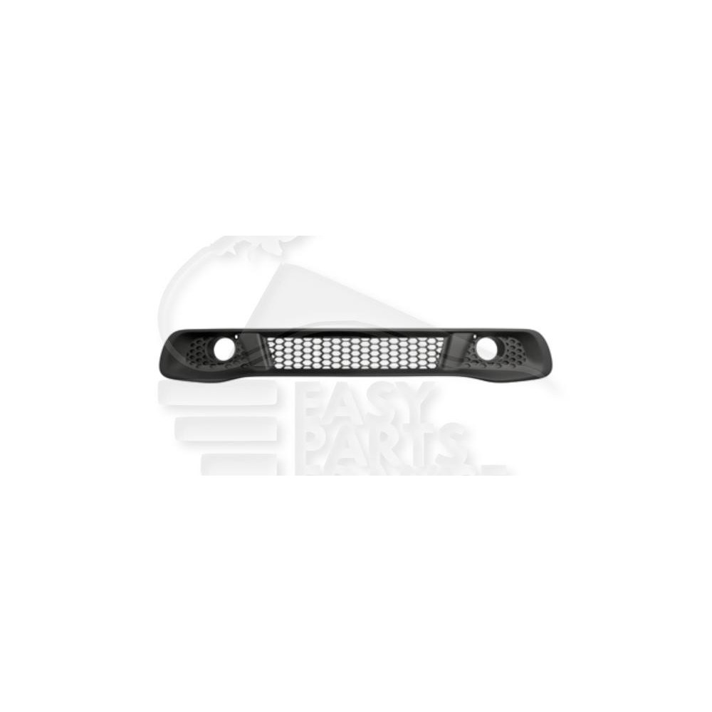 GRILLE DE PARE-CHOC AVANT CENTRALE NOIRE AVEC EMPLACEMENT ANTI-BROUILLARD pour SMART SMART