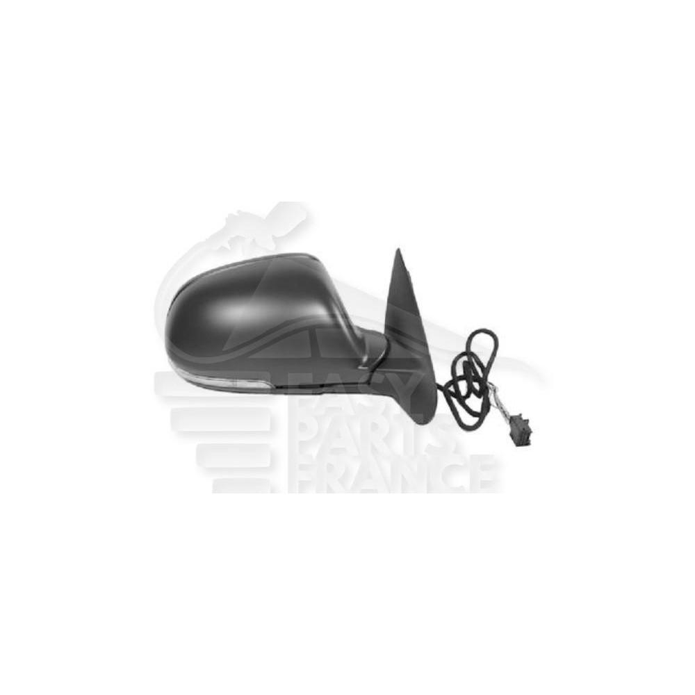 RÉTROVISEUR DROIT ÉLECTRIQUE CHAUFFANT A PEINDRE RABATTABLE ÉLECTRIQUEMENT AVEC FEU CLIGNOTANT & FEU SOL 11 PINS pour SKODA …