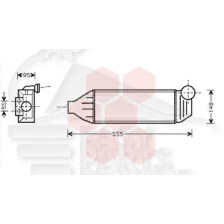 ECHANGEUR 1.8 TD 339 X 127 X 73 pour FORD MONDEO