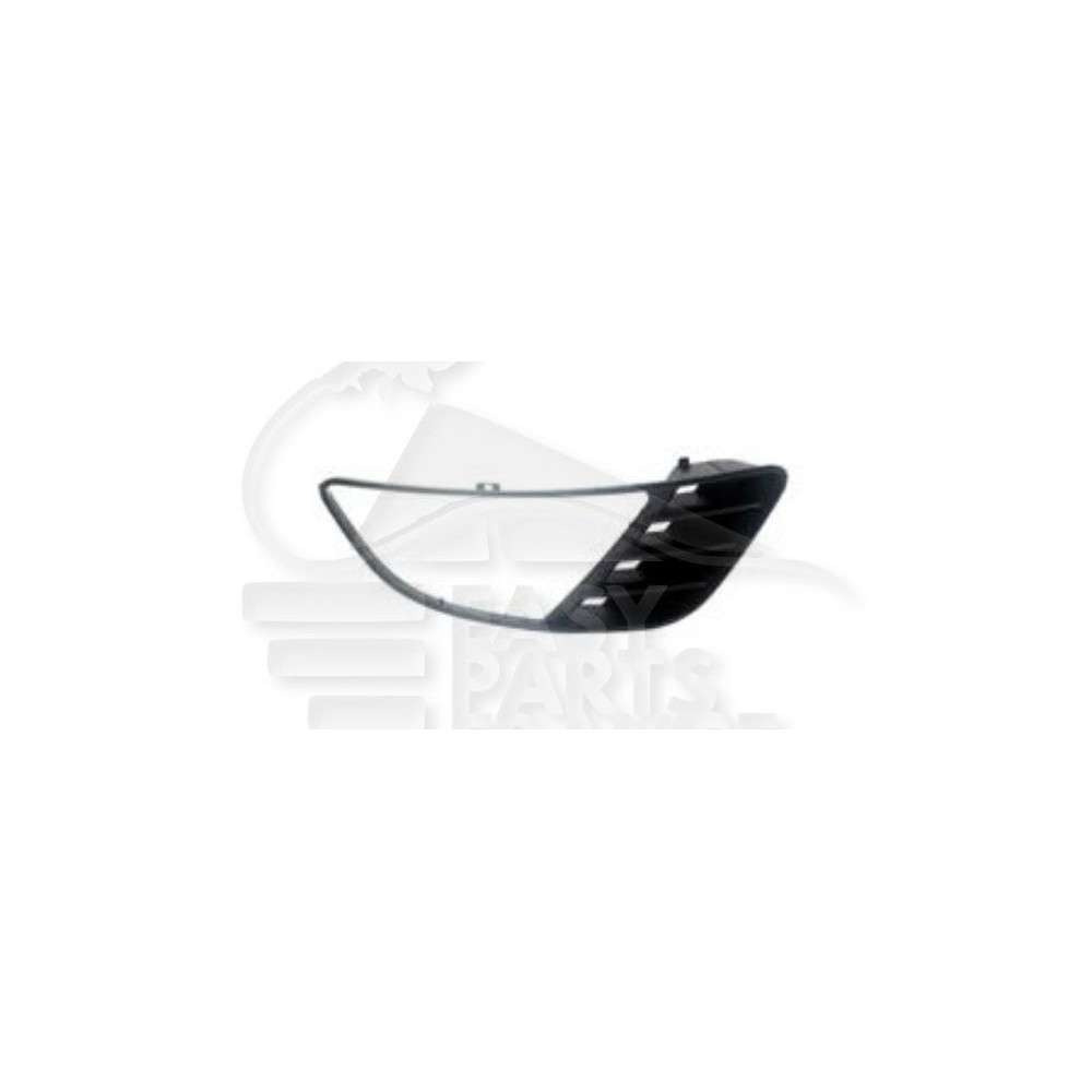 GRILLE DE PARE-CHOC AVANT-DROIT AVEC EMPLACEMENT ANTI-BROUILLARD NOIRE pour FORD FIESTA