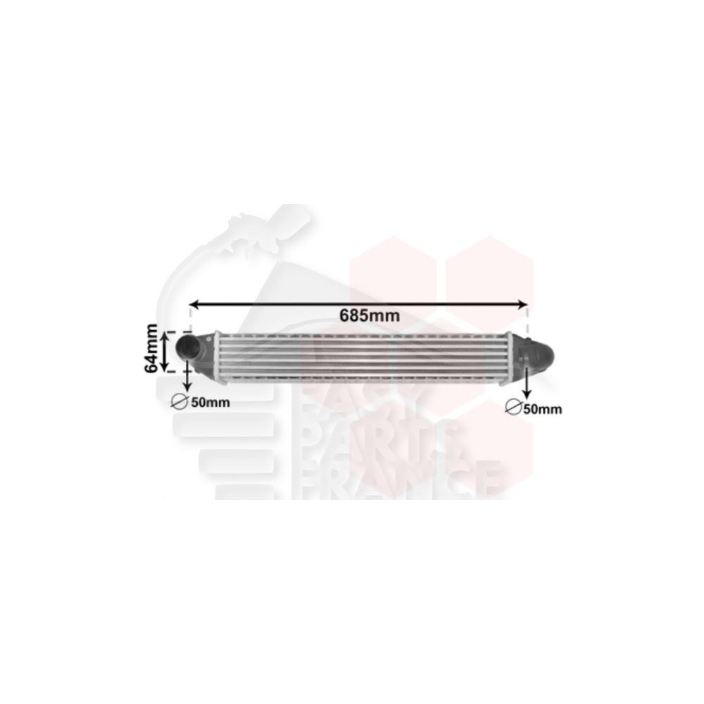 ECHANGEUR 1.8 - 1.9 TDI - 570 X 96 X 85 pour SEAT ALHAMBRA