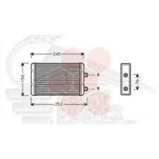 RADIATEUR DE CHAUFFAGE TOUS TYPES MODÈLE MAGNETI 209 X 159 X 42 pour LANCIA YPSILON