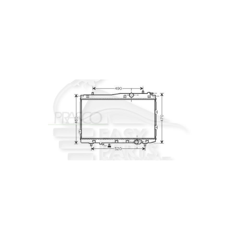 RADIATEUR 2.0 CRDI BOÎTE MÉCA AVEC OU SANS CLIM pour KIA CERATO