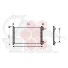 CONDENSEUR 1.8 16V - 1.9 D 488 X 312 X 18 
