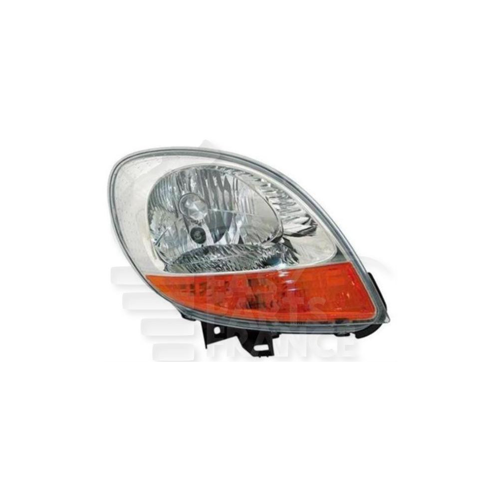 PHARE OPTIQUE DROIT H4 ÉLECTRIQUE SANS MOTEUR FOND CHROME FOND OR pour RENAULT KANGOO