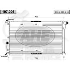 RADIATEUR 1.6 I - 2.0 16 V BOÎTE MÉCA + CLIM 655 X 380 X 16 pour DAEWOO NUBIRA
