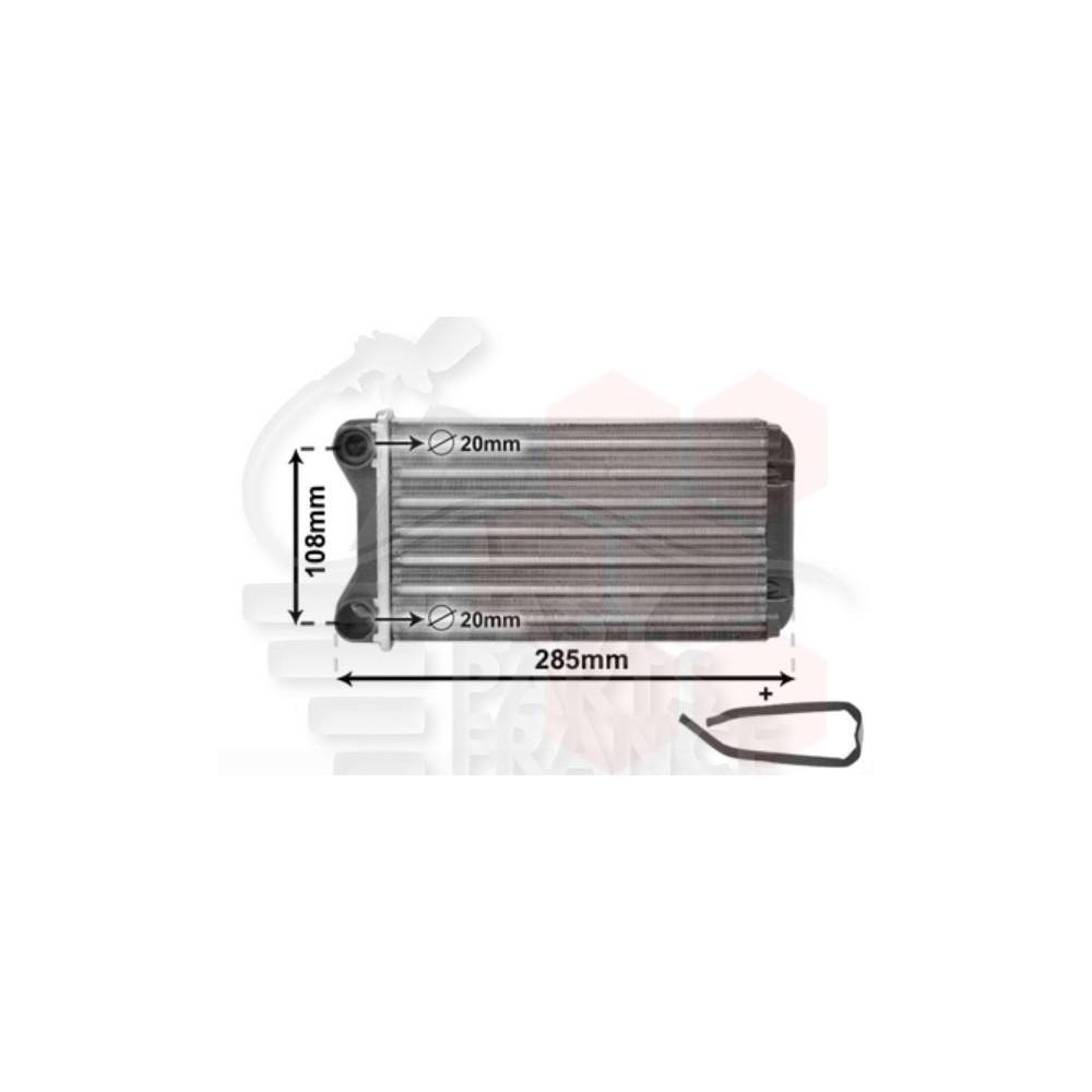 RADIATEUR DE CHAUFFAGE TOUS TYPES 240 X 150 X 42 pour AUDI A4