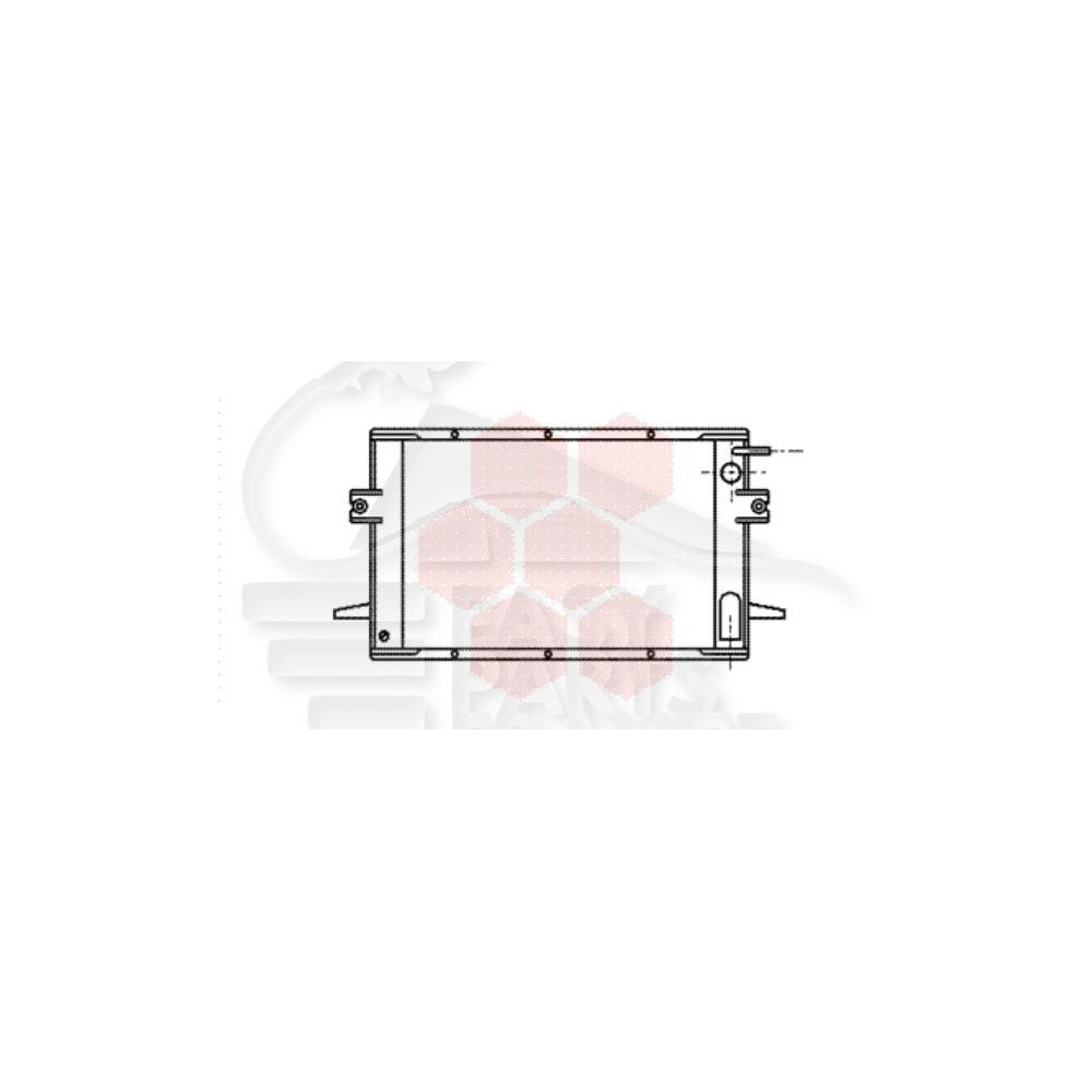 RADIATEUR TURBO DIESEL 643 X 451 X 40 pour IVECO DAILY