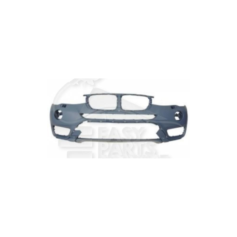 PARE-CHOC AVANT A PEINDRE AVEC LAVE PHARE - AVEC PARCK ASSIST - AVEC CAMÉRA pour BMW X3