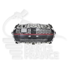 GRILLE DE CALANDRE CHROMME/NOIRE A/MOULURE ROUGE 