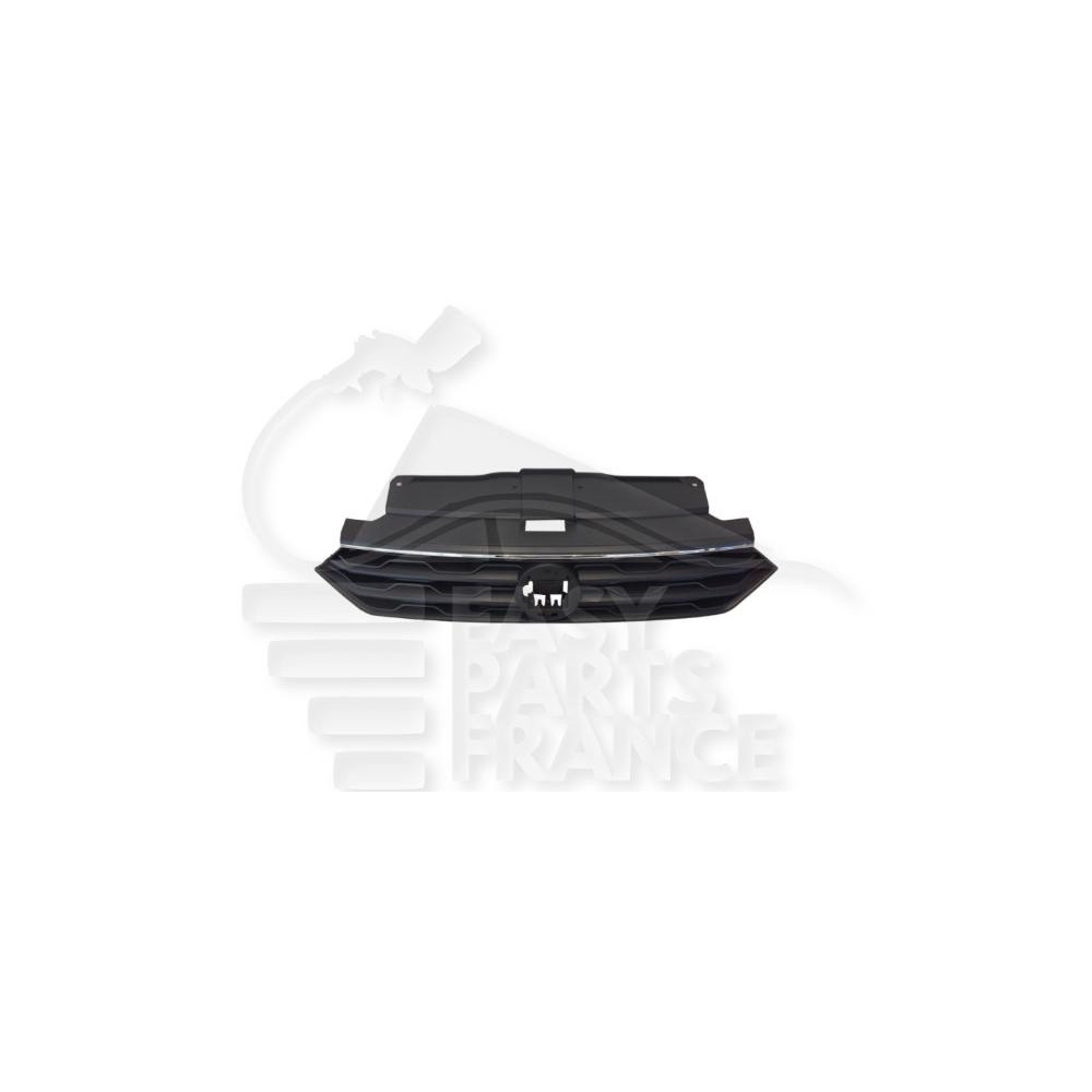 GRILLE DE CALANDRE NOIRE AVEC MOULURE CHROMEE pour VOLKSWAGEN T-ROC