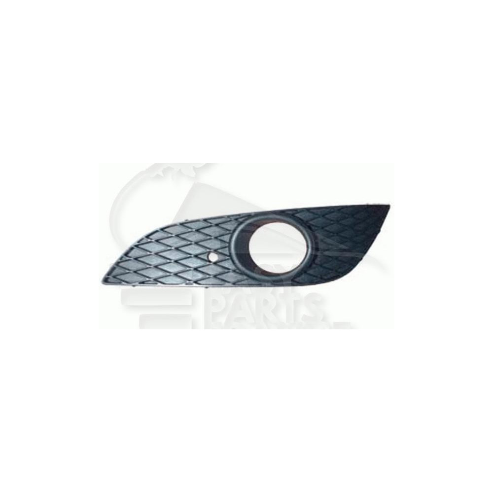 GRILLE DE PARE-CHOC AVANT-GAUCHE NOIRE AVEC EMPLACEMENT ANTI-BROUILLARD pour OPEL ASTRA