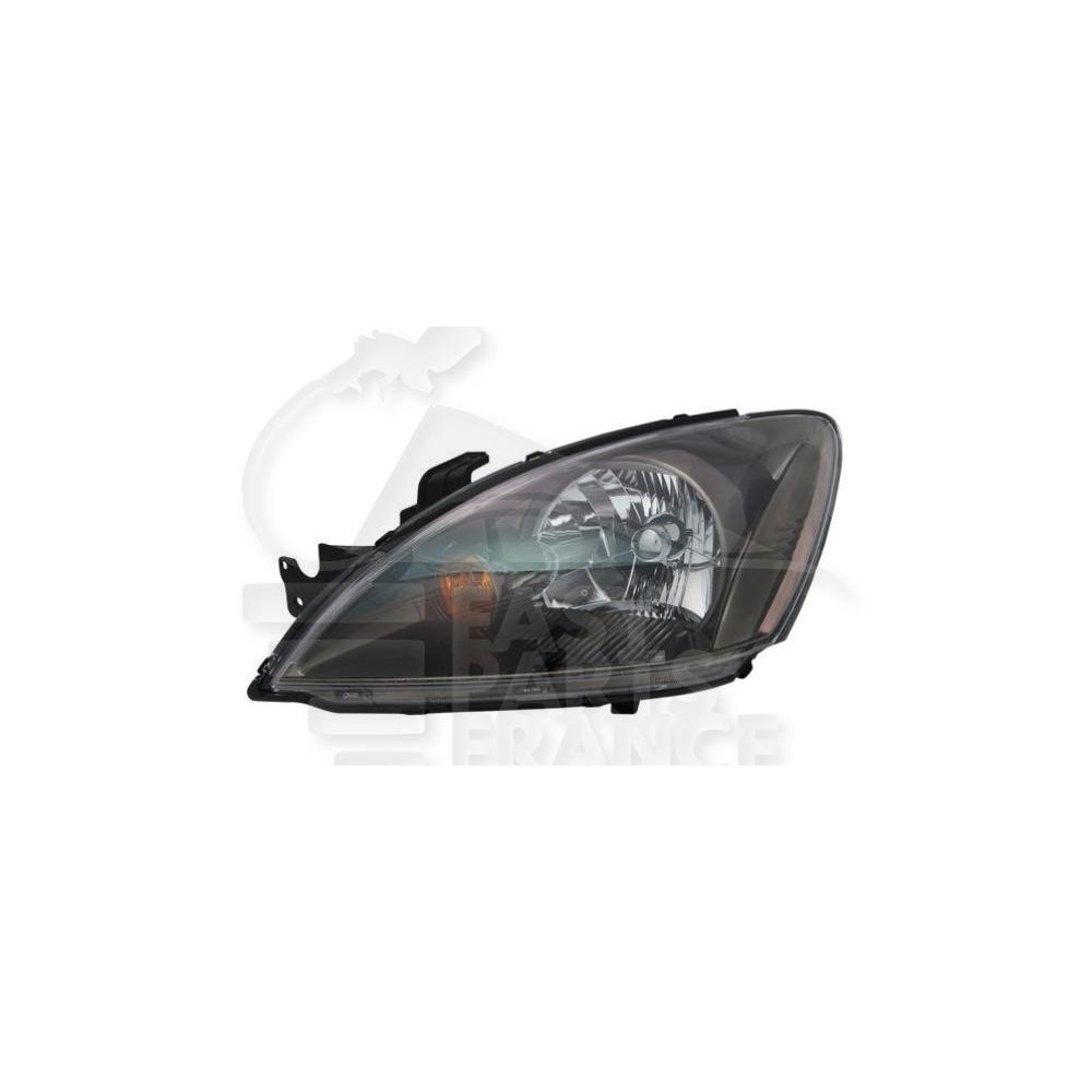 PHARE OPTIQUE GAUCHE H4 ÉLECTRIQUE SANS MOTEUR FOND NOIR pour MITSUBISHI LANCER