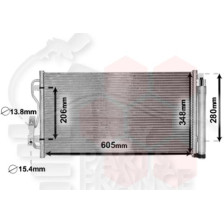 CONDENSEUR TT TYPES 610 X 325 X 16 