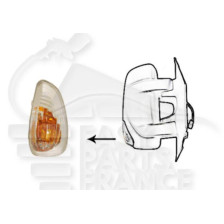 FEU DE RÉTROVISEUR DROIT BLANC POUR AMPOULE BLANCHE 16W pour RENAULT MASTER