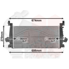 ECHANGEUR 1.4I &TURBO 565 X 280 X 30 pour OPEL CASCADA