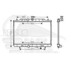 RADIATEUR 2.0 I 16 V BOÎTE MÉCA AVEC OU SANS CLIM pour NISSAN X TRAIL