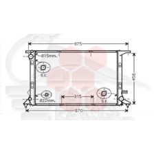 RADIATEUR 2.5/2.8/3.0 TFSI - 3.0 TDI - 720 X 477 X 26 pour AUDI A7