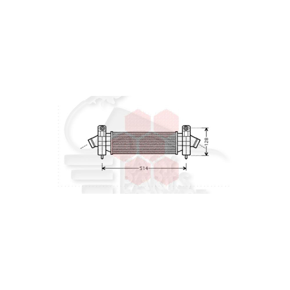 ECHANGEUR 2.0 TDCI 412 X 107 X 87 pour FORD MONDEO