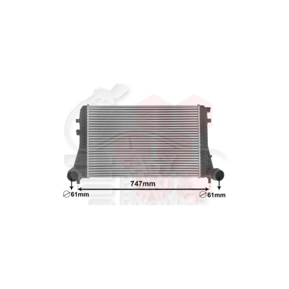 ECHANGEUR 1.6 TDI 617 X 407 X 32 pour VOLKSWAGEN JETTA