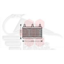 RADIA DE CHAUF TT TYPES 135 X 260 X 26 