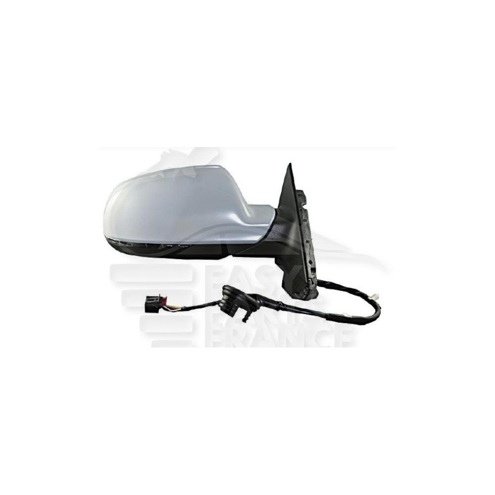 RÉTROVISEUR DROIT ÉLECTRIQUE CHAUFFANT A PEINDRE RABATTABLE AVEC FEU 10 PINS 06/10 - - pour AUDI A3