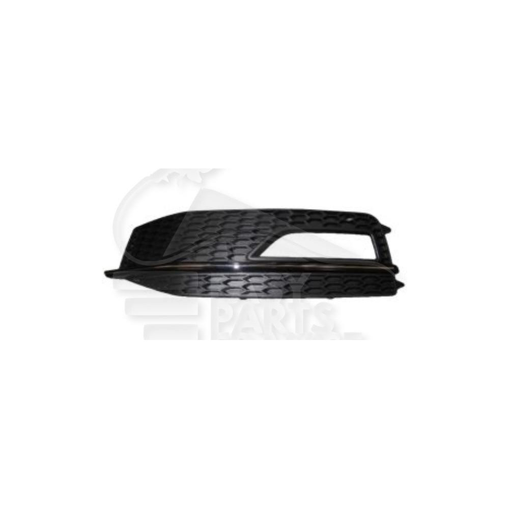 GRILLE DE PARE-CHOC AVANT-GAUCHE AVEC EMPLACEMENT ANTI-BROUILLARD NOIRE AVEC CONTROL DE VITESSE pour AUDI A4
