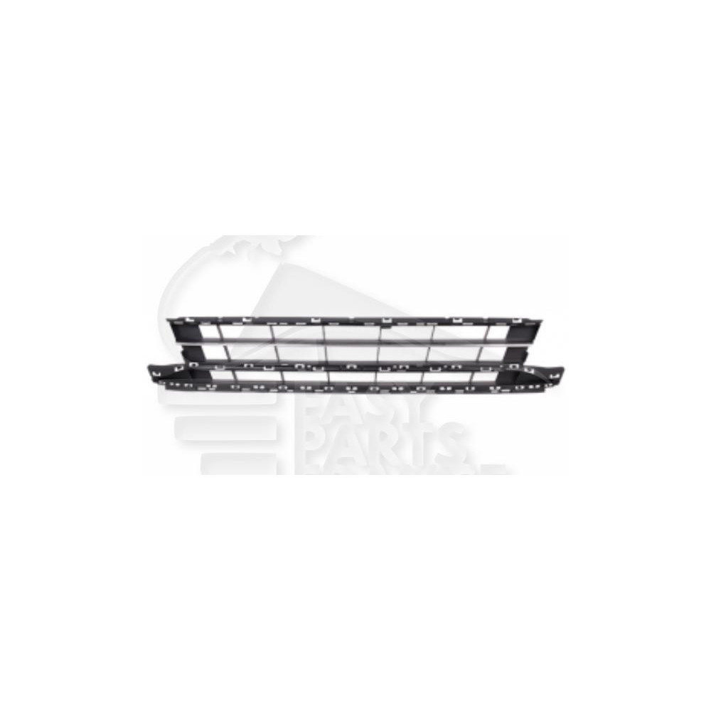 GRILLE CENTRALE DE PARE-CHOC AVANT NOIRE pour VOLKSWAGEN PASSAT
