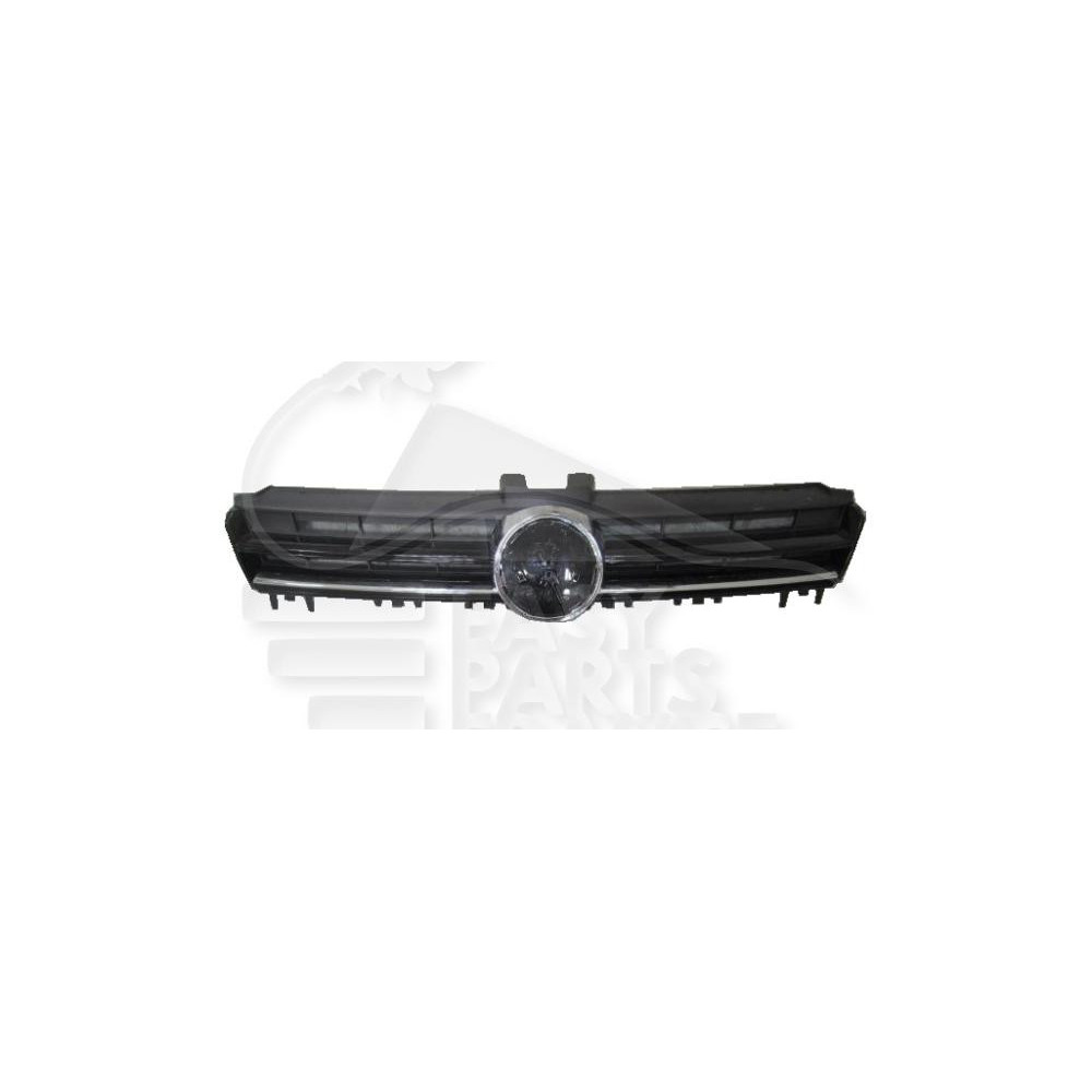 GRILLE DE CALANDRE NOIRE AVEC MOULURE CHROMEE MODÈLE TRENDLINE pour VOLKSWAGEN GOLF