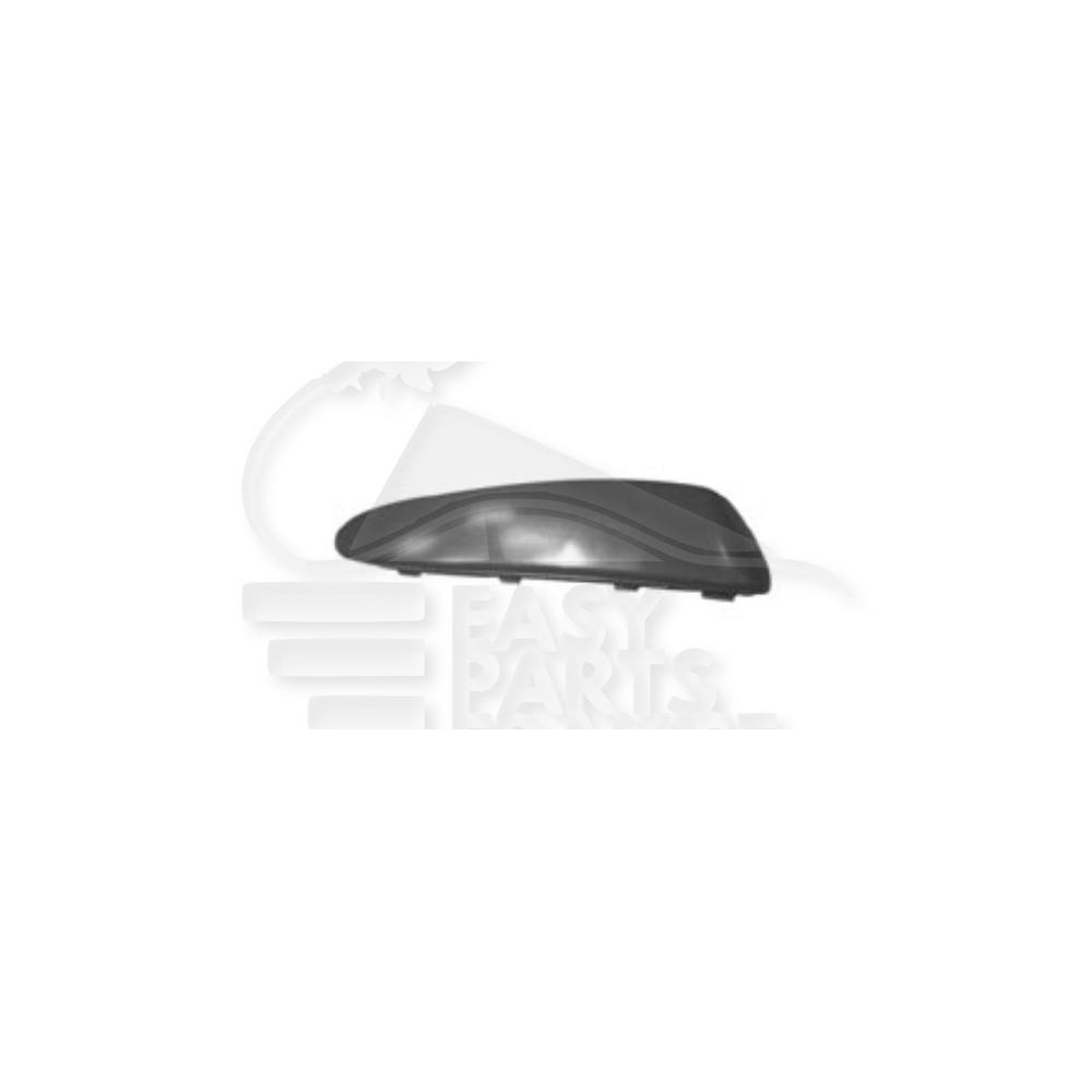 MOULURE DE PARE-CHOC AVANT-GAUCHE NOIRE pour TOYOTA AYGO