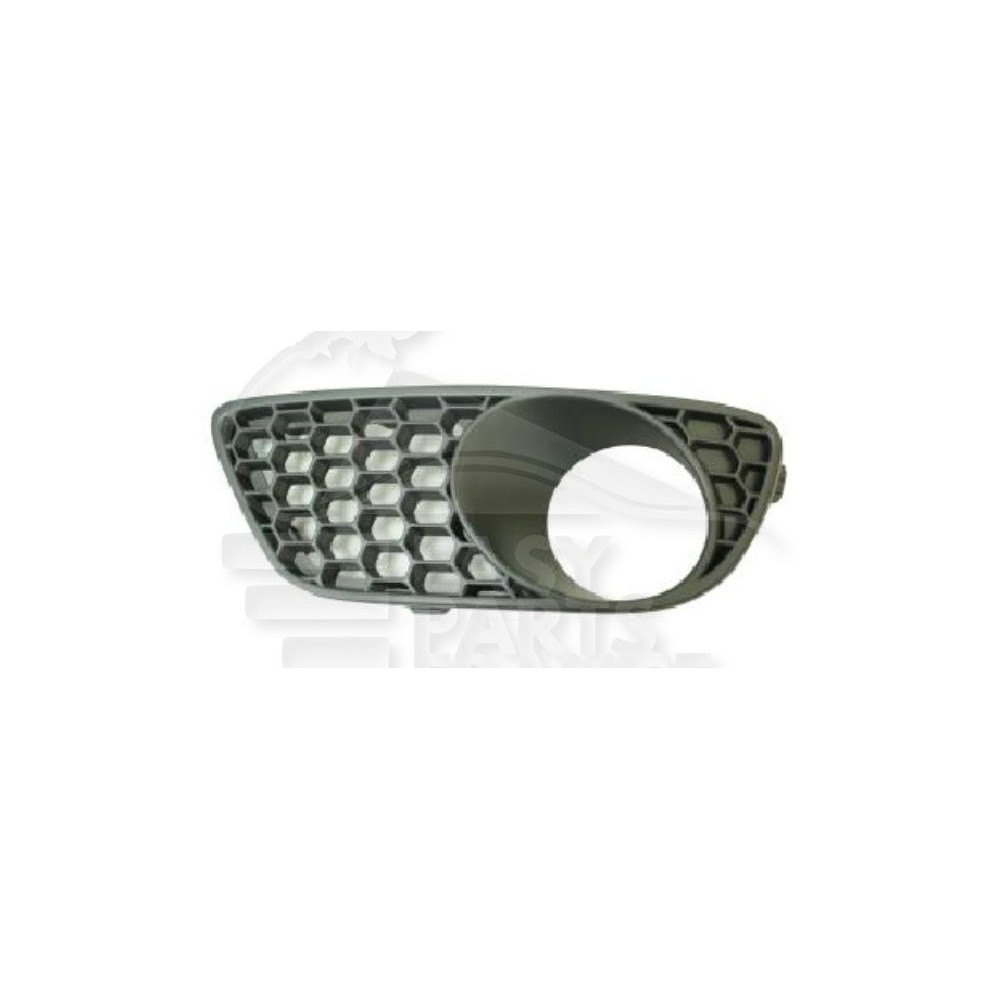 GRILLE DE PARE-CHOC AVANT-GAUCHE NOIRE AVEC EMPLACEMENT ANTI-BROUILLARD - R50 pour VOLKSWAGEN TOUAREG