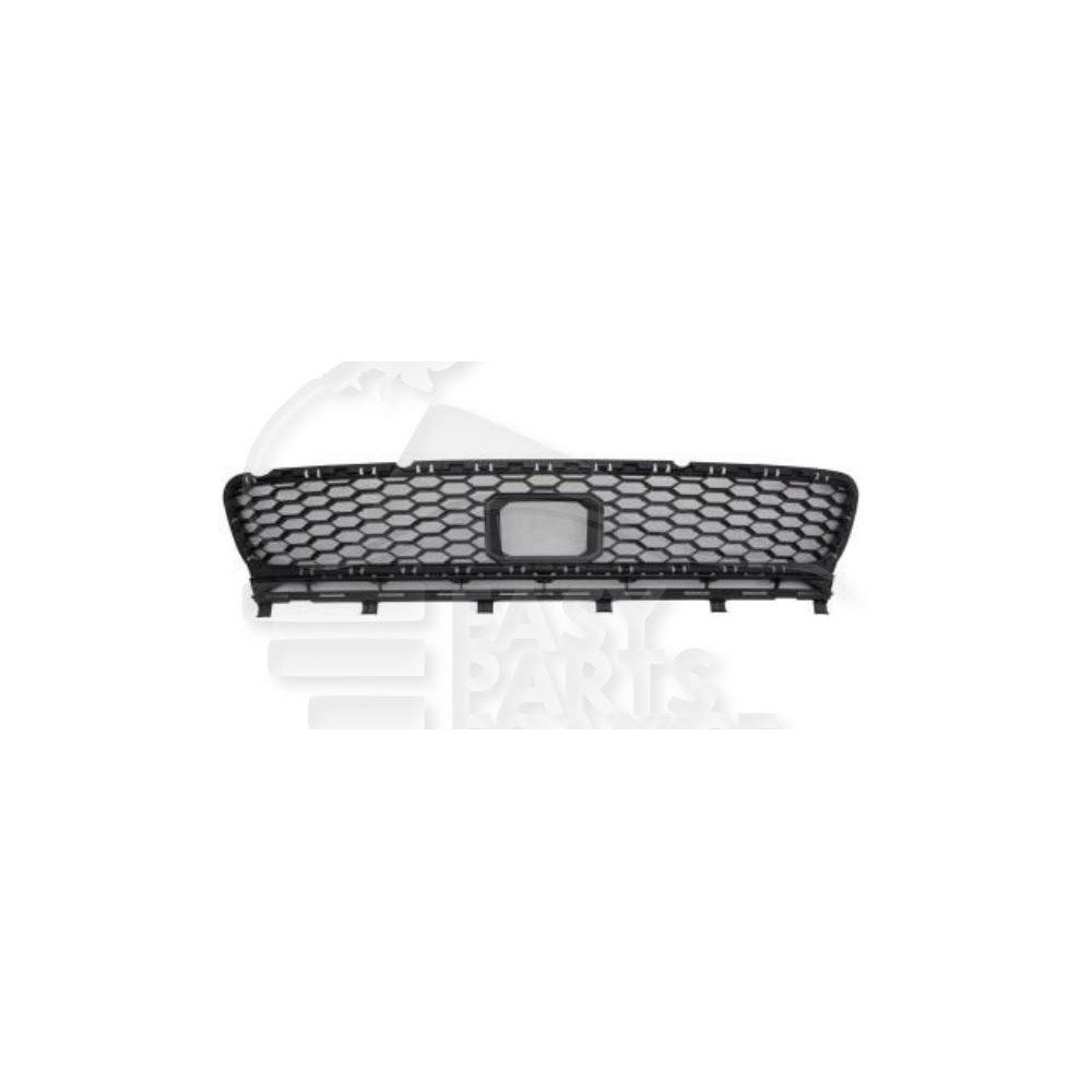 GRILLE CENTRALE DE PARE-CHOC AVANT NOIRE AVEC TROU pour VOLKSWAGEN GOLF