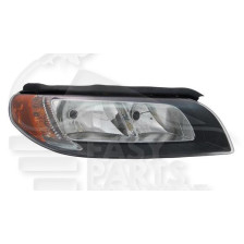 PHARE OPTIQUE DROIT H7+H9 ÉLECTRIQUE AVEC MOTEUR FOND NOIR pour VOLVO V70