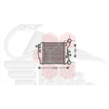 ECHANGEUR 1.4 16V ABARTH DROIT 182 X 174 X 62 