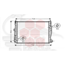 RADIATEUR 2.2 - 3.2 JTS 2.4 JTDM AVEC OU SANS CLIM - 650 X 455 X 32 pour ALFA ROMEO SPIDER