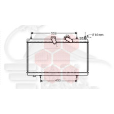 RADIATEUR 2.7 HDI 380 X 707 X 33 pour CITROEN C5