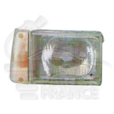 PHARE OPTIQUE DROIT H4 MANUEL FEU BLANC pour FIAT PANDA