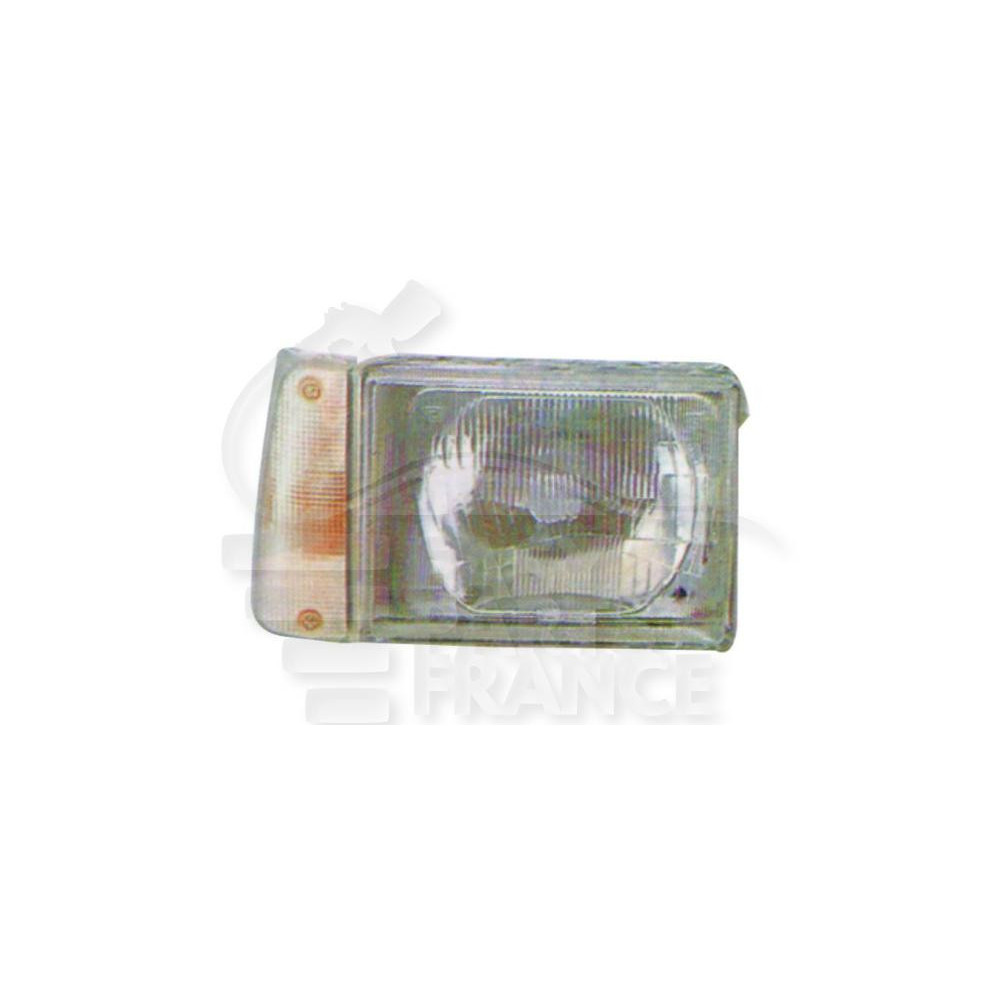 PHARE OPTIQUE DROIT H4 MANUEL FEU BLANC pour FIAT PANDA