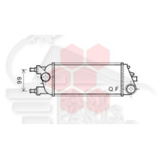 ECHANGEUR 0.9I 290 X 129 X 64 pour LANCIA YPSILON