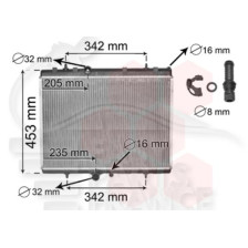 RADIATEUR 2.0 HDI 378 X 563 X 27 pour CITROEN XSARA