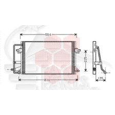 CONDENSEUR DE CLIM TOUS TYPES 515 X 362 X 22 pour FORD ESCORT