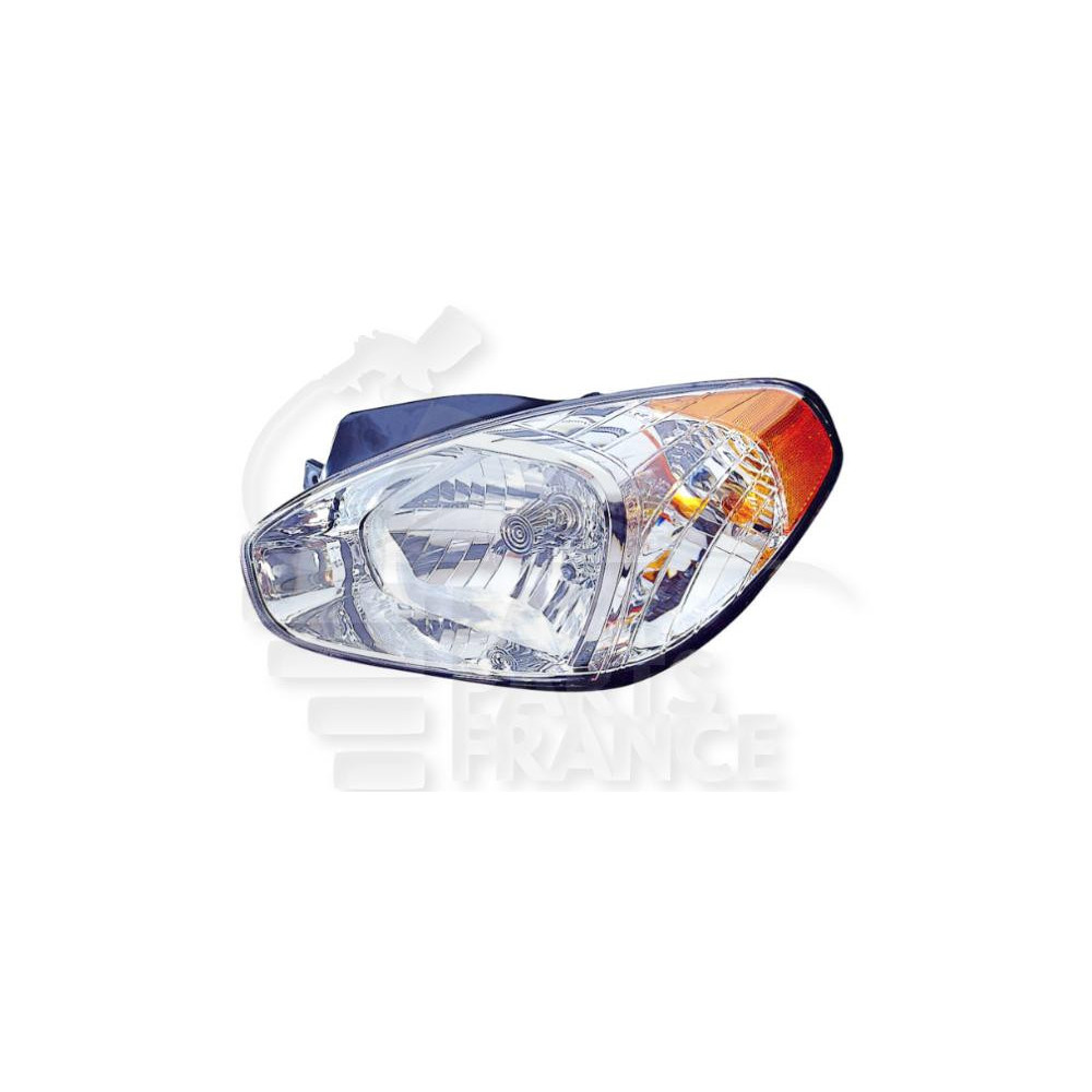 PHARE OPTIQUE GAUCHE H4 ÉLECTRIQUE SANS MOTEUR FEU OR pour HYUNDAI ACCENT