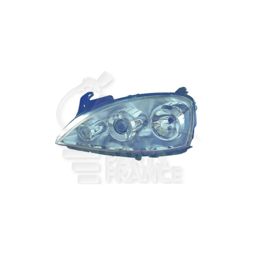 PHARE OPTIQUE GAUCHE H7+H7 ÉLECTRIQUE AVEC MOTEUR ZK-SYSTEM - 08/04 - - pour OPEL CORSA