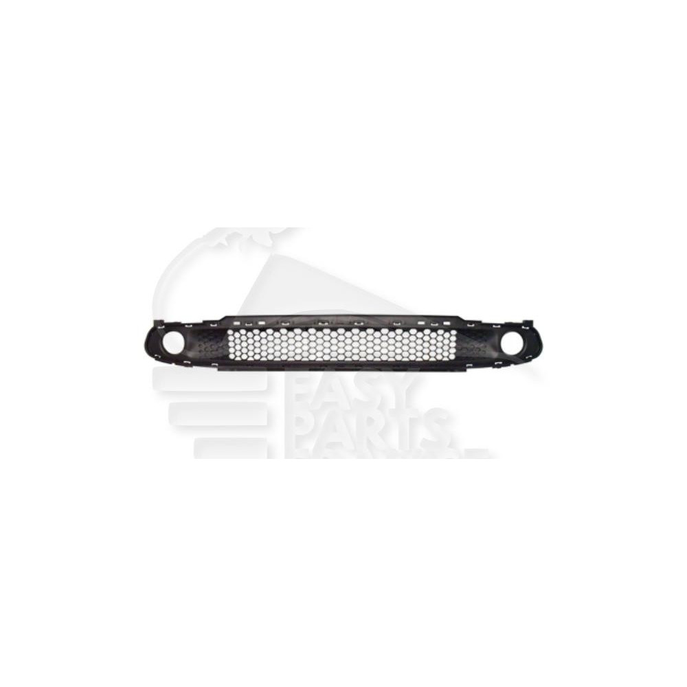 GRILLE CENTRALE DE PARE-CHOC AVANT NOIRE pour SMART SMART