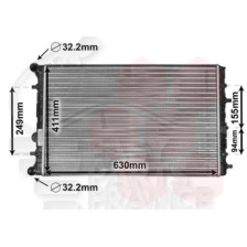 RADIATEUR 1.4I 16V BM A/CLIM  630 X 411 X 22 