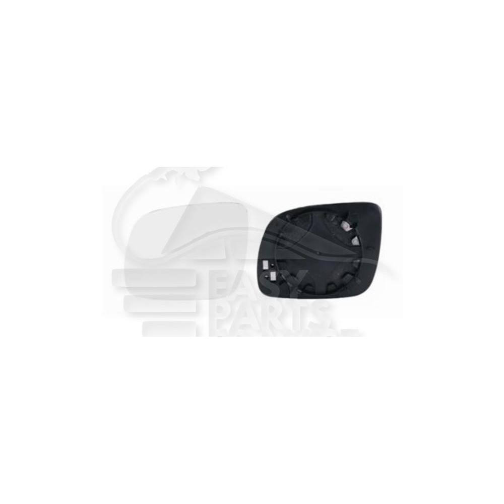 GLACE DE RÉTROVISEUR GAUCHE CHAUFFANT ASPHERIQUE → 04/01 PETIT MODÈLE 12 CM pour VOLKSWAGEN LUPO