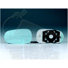 GLACE DE RETRO D CHAUF CONVEX BLEU 