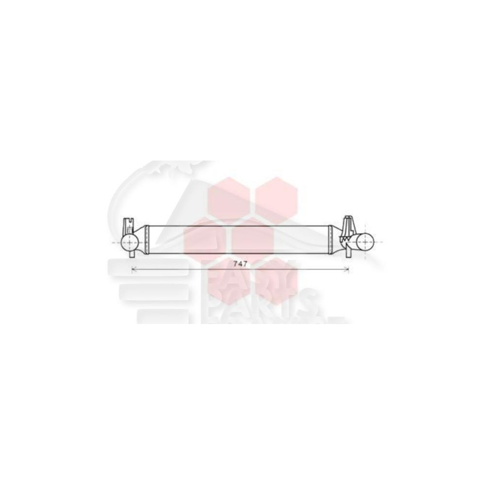 ECHANGEUR 1.4 GTI - 617 X 97 X 80 pour VOLKSWAGEN POLO