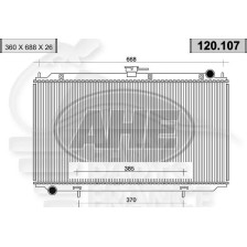 RADIATEUR 2.2 DITD BOÎTE MÉCA AVEC OU SANS CLIM pour NISSAN ALMERA